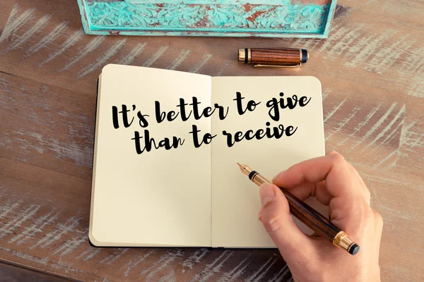 Handwritten quote as inspirational concept image — Stock Photo, Image