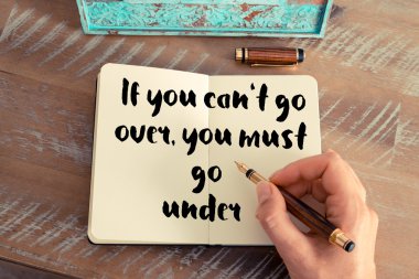 Alıntı Inspirational kavram resmi olarak el yazısı