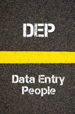 Business Acronym DEP Data Entry People clipart