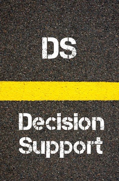 Business Acronym ds decyzji support — Zdjęcie stockowe