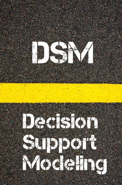 Business Akronym dsm decision support modeling — Stockfoto