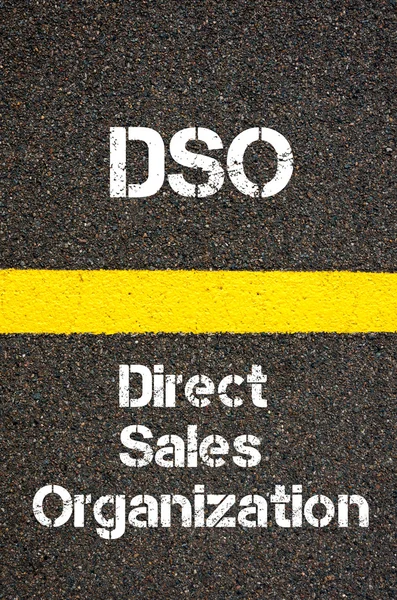 Acrónimo de negócio DSO Direct Sales Organization — Fotografia de Stock