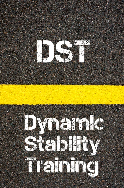 Бизнес-акроним DST Dynamic Stability Training — стоковое фото