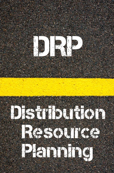Бизнес-акроним DRP Планирование распределения ресурсов — стоковое фото