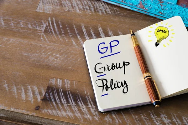 Acronyme d'entreprise GP Group Policy — Photo