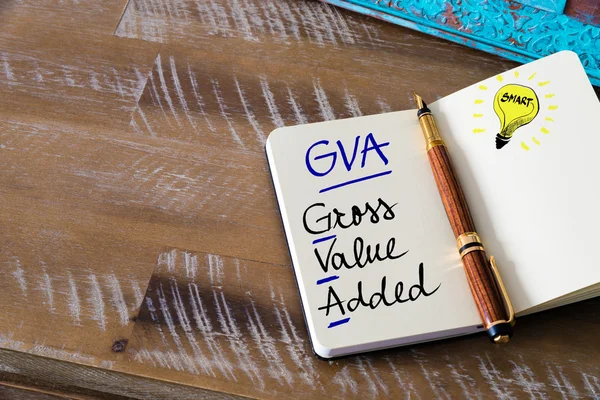 Business Acronym GVA Gross Value Added — Stock Photo, Image