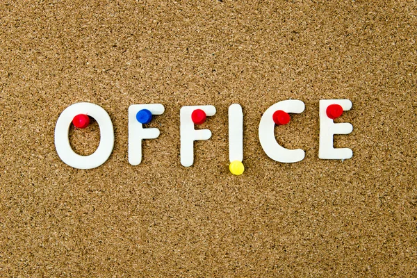 Word OFFICE made of wooden letters — Stock Photo, Image