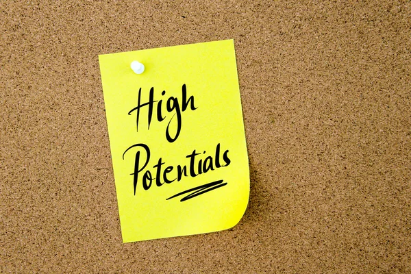 High Potential written on paper note — Stock Photo, Image