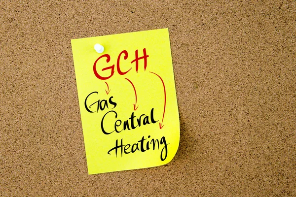 业务的首字母缩写 Gch 煤气中央暖气系统 — 图库照片