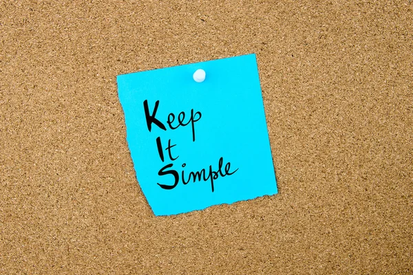 Acrónimo de negocio KIS Keep It Simple — Foto de Stock