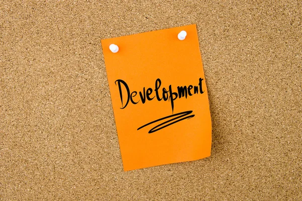 Development written on paper note — Stock Photo, Image