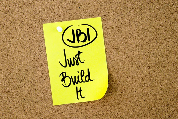 Üzleti betűszó Jbi csak építeni — Stock Fotó