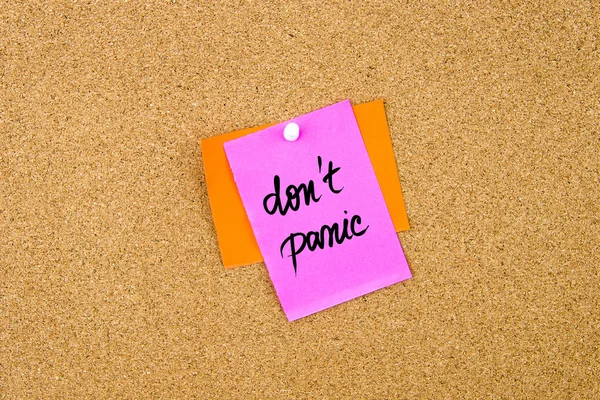 Do Not Panic written on paper note — Stock Photo, Image