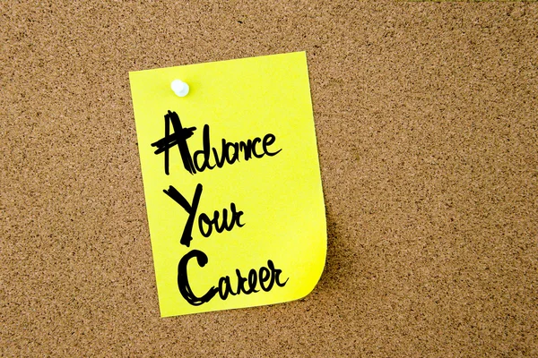 Business Acronym AYC ADVANCE Your CAREER — стоковое фото