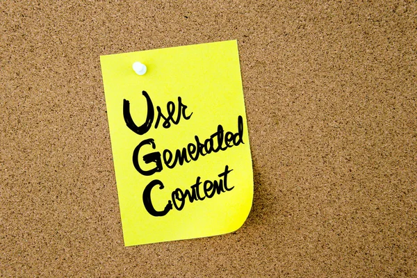 Acrónimo comercial UGC User Generated Content — Foto de Stock