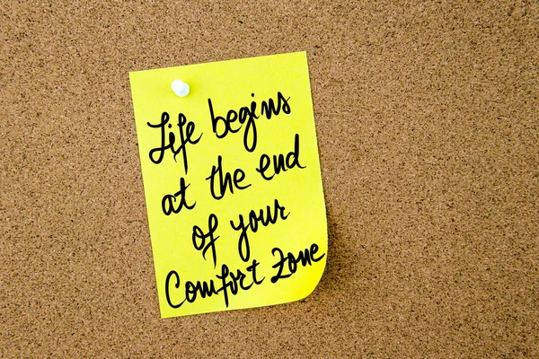 Life Begins At The End Of Your Comfort Zone — Stock Photo, Image