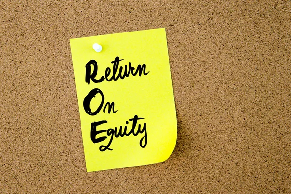 Business Acronym ROE Return On Equity — Stock Photo, Image