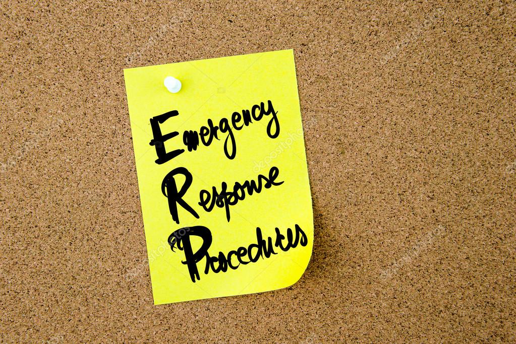 Business Acronym ERP Emergency Response Procedures — Stock Photo
