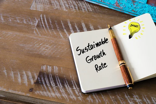 Handwritten text Sustainable Growth Rate — Stock Photo, Image