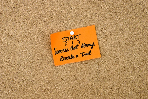 Geschäftsakronym Start auf orangefarbenem Zettel geschrieben — Stockfoto