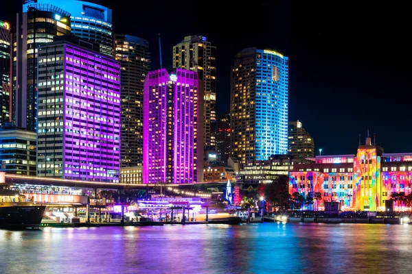 Circular Quay during Vivid Sydney Festival — Stock Photo, Image