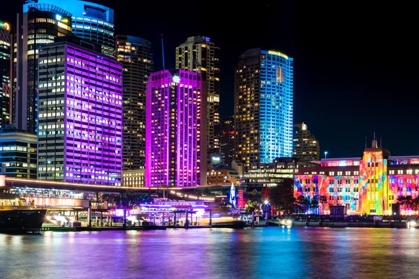 Muelle circular durante el Festival Vivid Sydney — Foto de Stock