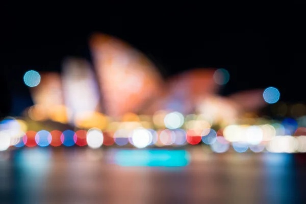 Imagem desfocada com Sydney Opera House em segundo plano — Fotografia de Stock