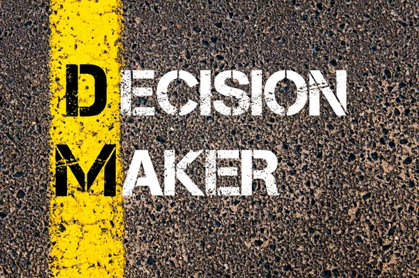 Concept beeld van Business acroniem Dm Decision Maker — Stockfoto