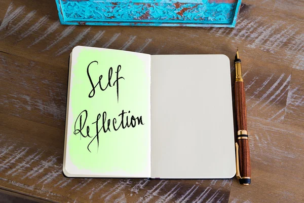 Handskriven Text självreflexion — Stockfoto