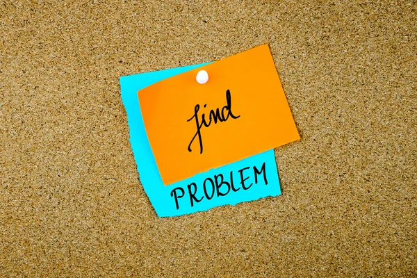 Find Problem written on paper notes — Stock Photo, Image