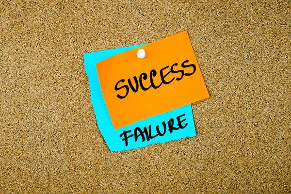 Failure Success written on paper notes — Stock Photo, Image