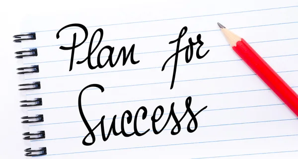 Plan For Success written on notebook page — Stock Photo, Image