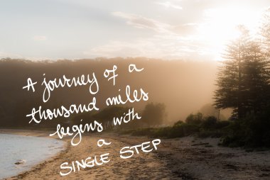 bin mil yolculuk tek bir adımla başlar