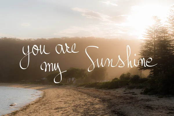 Sen Are My Sunshine mesaj — Stok fotoğraf