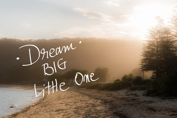 Dream Big Little One bericht — Stockfoto