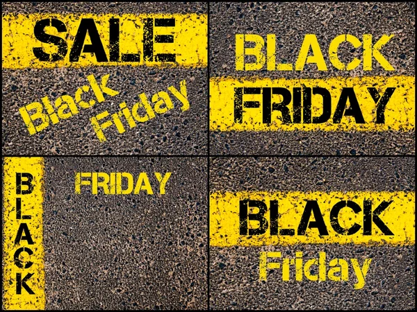 Maloobchodní prodej konceptuální obrázky se zprávou Black pátek — Stock fotografie
