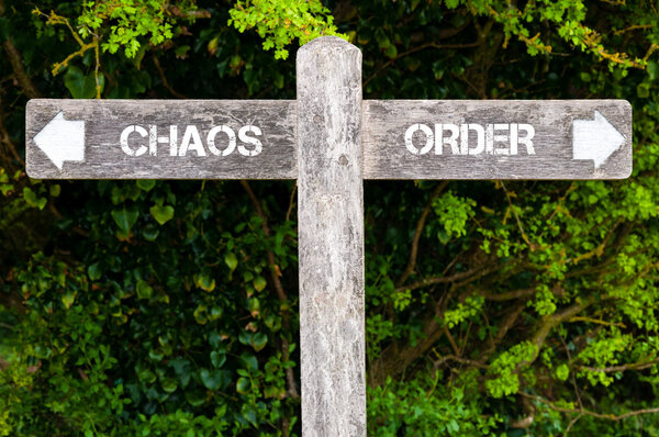 CHAOS versus ORDER directional signs