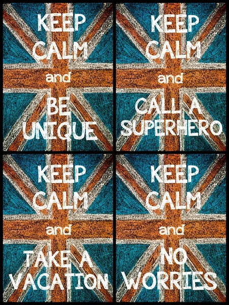 Collage photo de divers messages Keep Calm — Photo