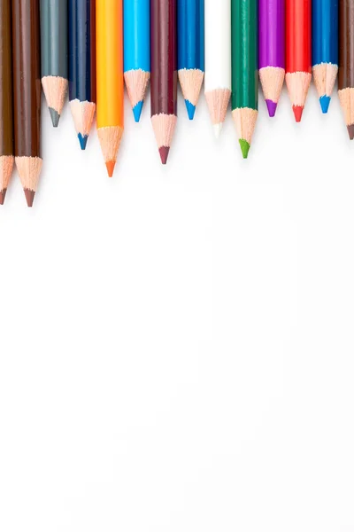 Colouring pencils isolated on white background — Stock Photo, Image