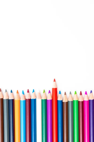 Colouring pencils isolated on white background — Stock Photo, Image