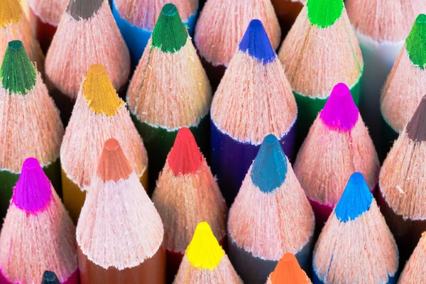 Zavřít makro barvy tužky — Stock fotografie