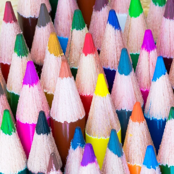 Zavřít makro barvy tužky — Stock fotografie