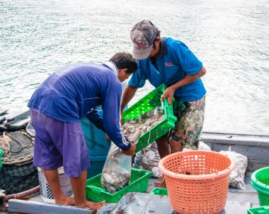 baan aoyai salata balıkçı köyü koh kood Island, Tayland tarihinde, Tayland balıkçı gün sıralama yakalama