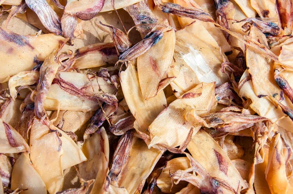 Close up on dried squid in the sun — Stock Photo, Image