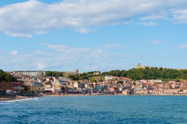 north yorskire, İngiltere'de scarborough Güney bay harbor üzerinde göster