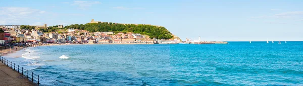 Widok na scarborough Południowa Zatoka port w północnej yorskire, Anglia — Zdjęcie stockowe