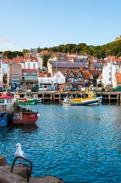 View over Scarborough South Bay harbor in North Yorskire, England — Stock Photo, Image