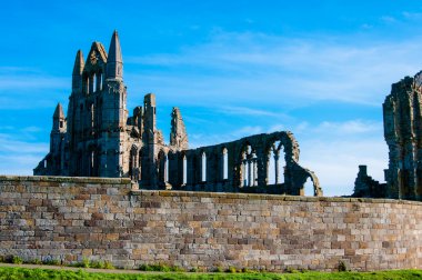 Whitby Abbey North Yorkshire, İngiltere'de