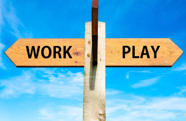 Work versus Play — Stock Photo, Image