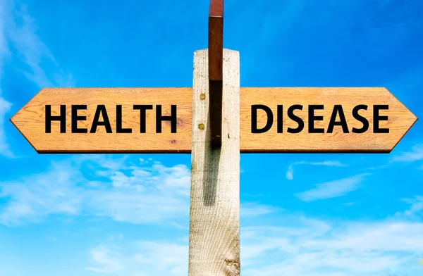 Salud versus enfermedad — Foto de Stock